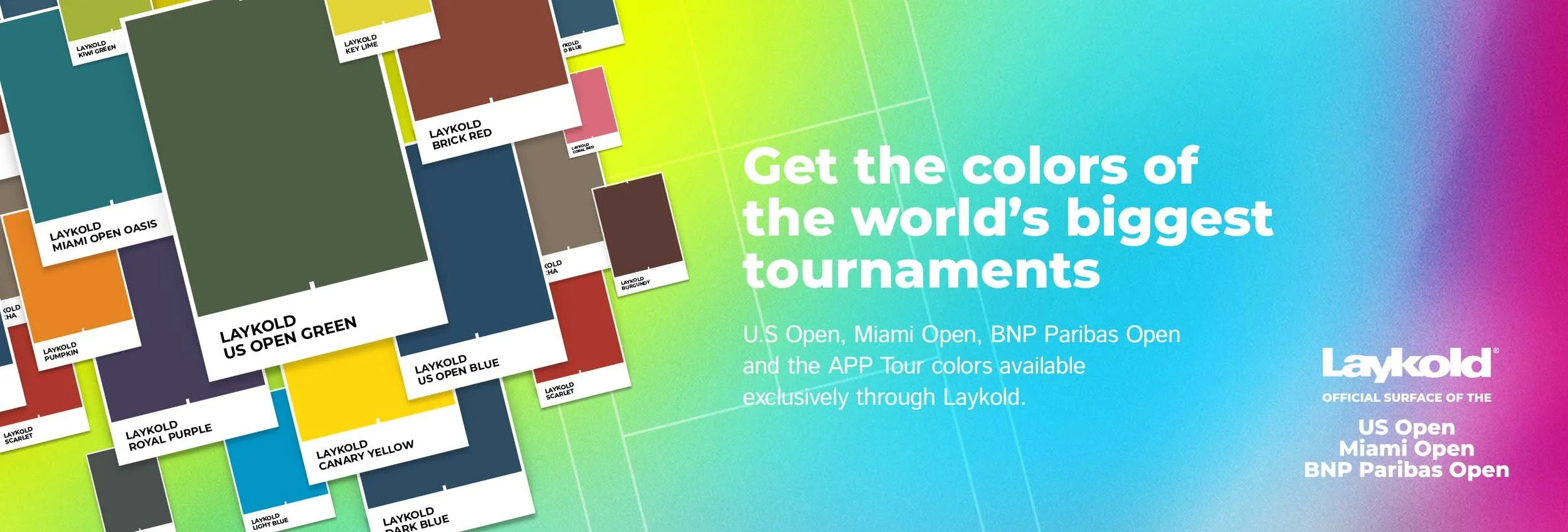 Bảng màu sơn Laykold US OPEN